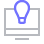 SEO company Orange County. A lightbulb on a desktop screen.