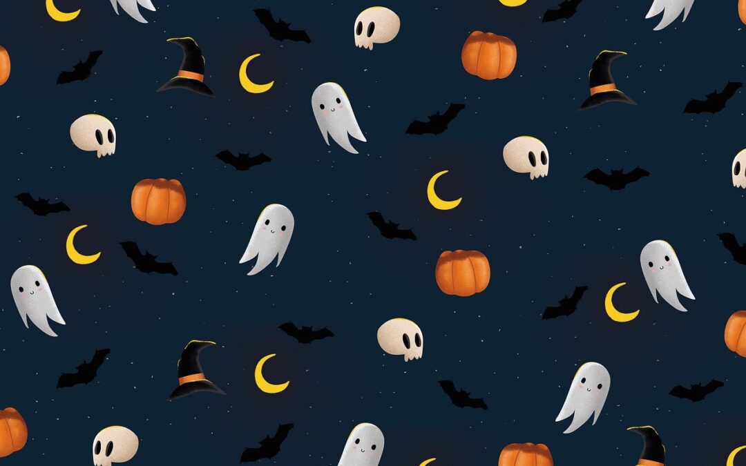 Pumpkins, ghosts, and skeletons.